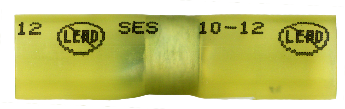 MasterLink&reg; Lead Free Ultra Seal & Solder Butt Connectors - 12-10 ga - Yellow